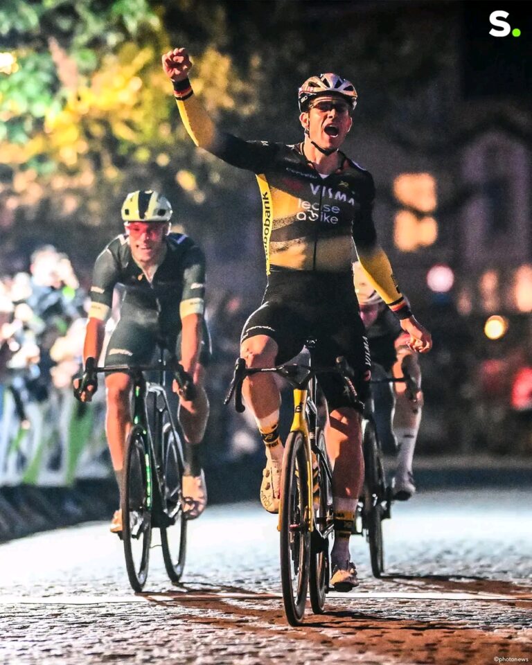 Zojuist binnen: Thuisrijder Wout van Aert werd vanavond als een held onthaald in zijn thuisstad Herentals na zijn… ⁠