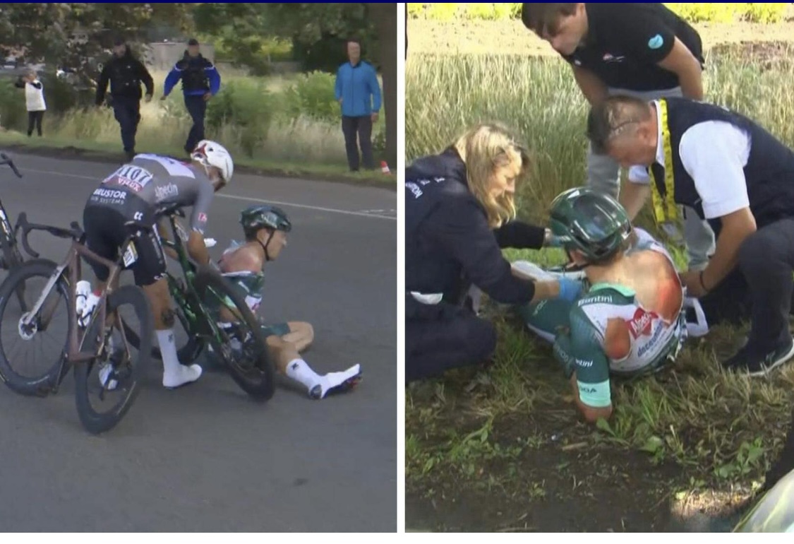 VIDEO: Groene Trui in gevaar: Chaos in de tussensprint