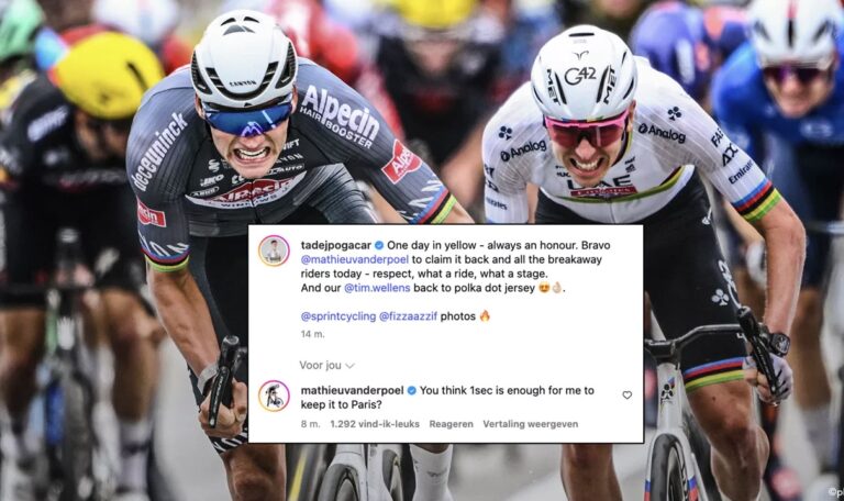 Van der Poel slaat terug naar Pogacar: een strijd der geesten in de wielerwereld