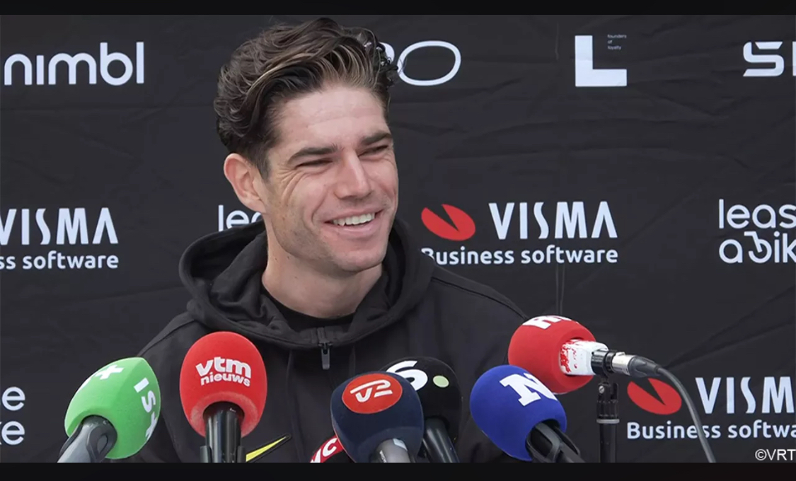 Van Aert reageert op kritiek van Pogacar