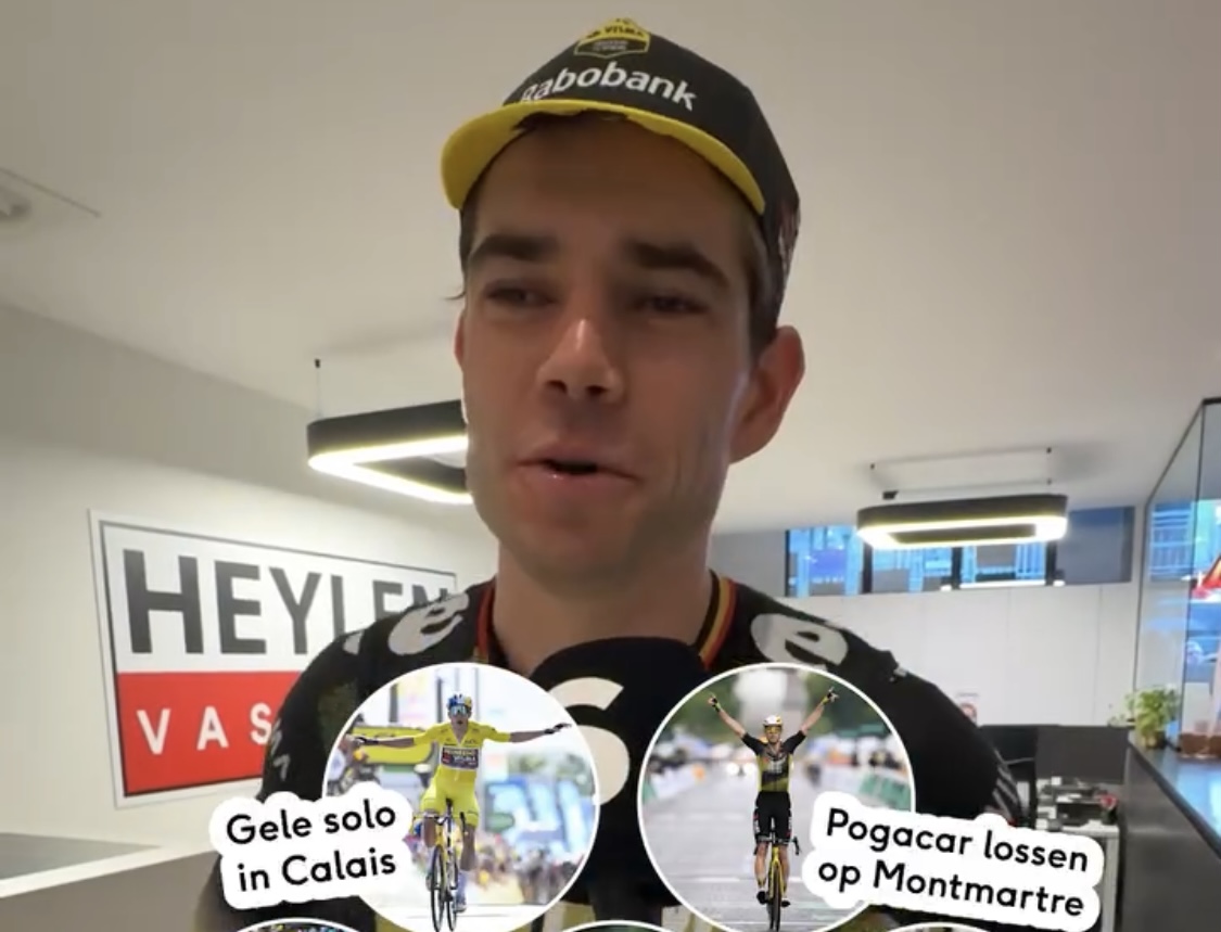 In een interview kiest Van Aert zijn mooiste Tourmoment en dat is er eentje in het geel