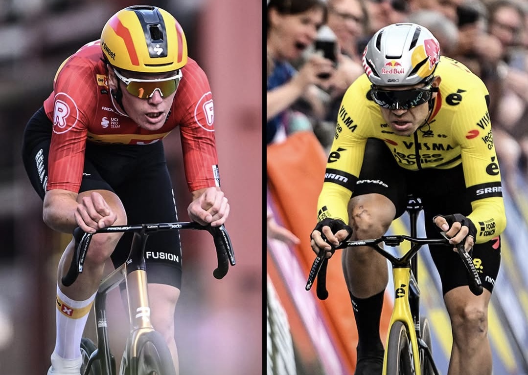 Wout van Aert crasht tijdens verkenning, maar vecht zich naar vijfde plaats in proloog Deutschland Tour