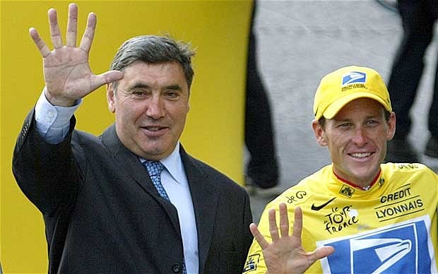 Breaking news: Lance Armstrong heeft controversiële beschuldigingen geuit tegen Eddy Merckx, wat schokgolven heeft veroorzaakt in het wielerpeloton.