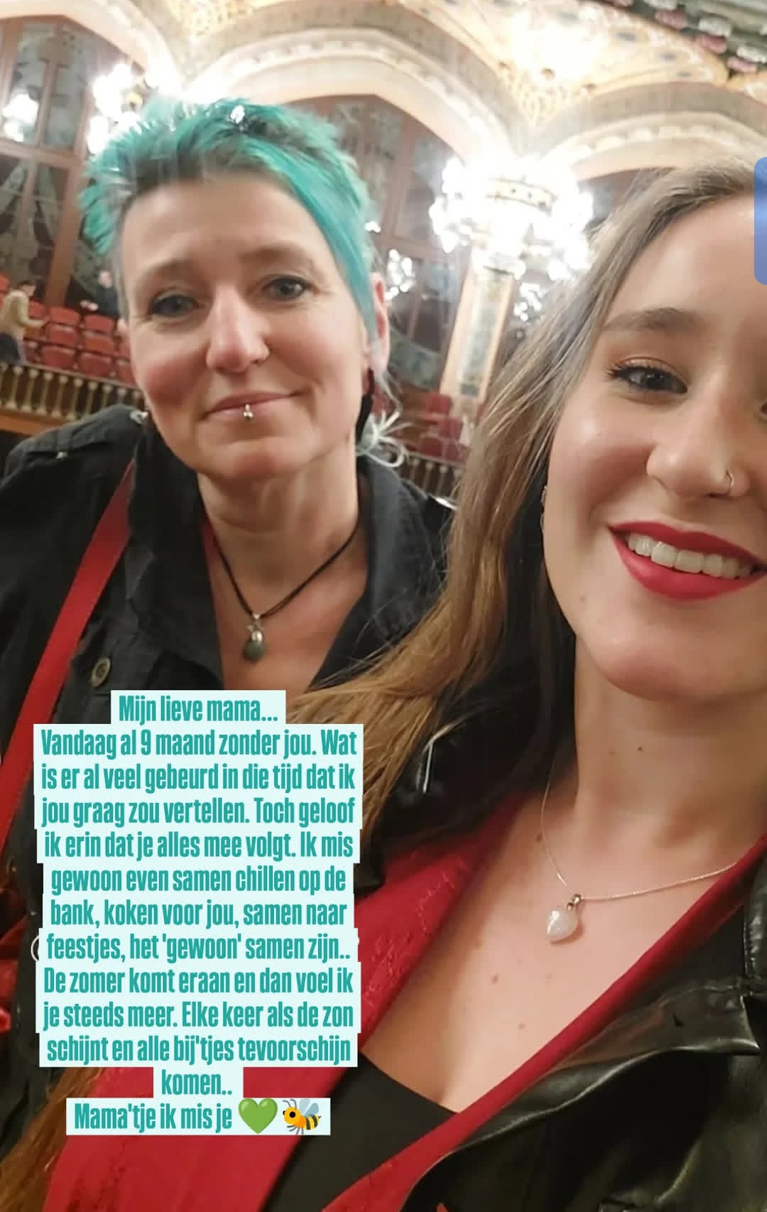 Een Ontroerende Tribuut: Romy Eert Haar Eindverleden Moeder Debbie De Cauwer